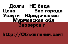 Долги - НЕ беда ! › Цена ­ 1 000 - Все города Услуги » Юридические   . Мурманская обл.,Заозерск г.